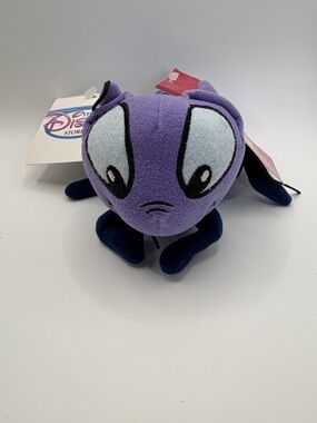 Vintage Disney Store Mulan “Criket” Plush - Purple Blue Ant Character 1998